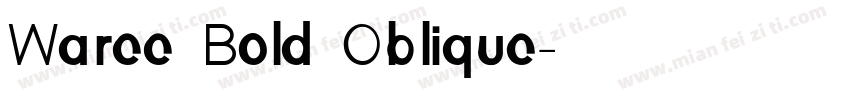 Waree Bold Oblique字体转换